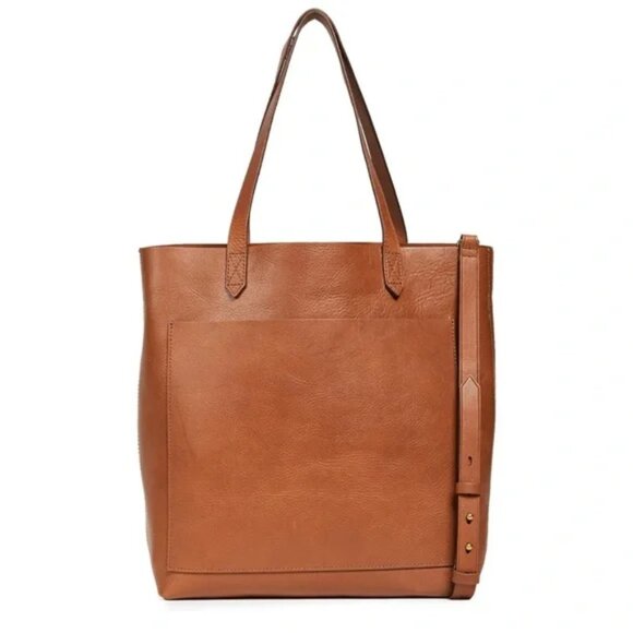 Madewell Medium Transport Tote English Saddle Cognac Tan Brown - Picture 7 of 7